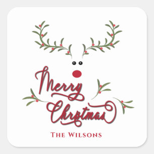 Lårtorna Helgdag från stollig Fyrkantigt Klistermärke