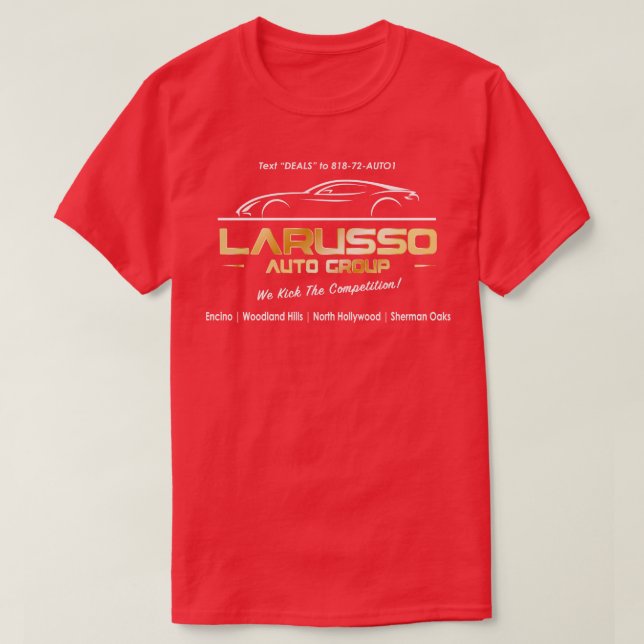 Larusso Auto Group Billboard Baseball TShirt T Shirt (Design framsida)