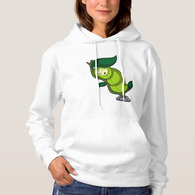 Larv på Sömn med blad T Shirt (Framsida)