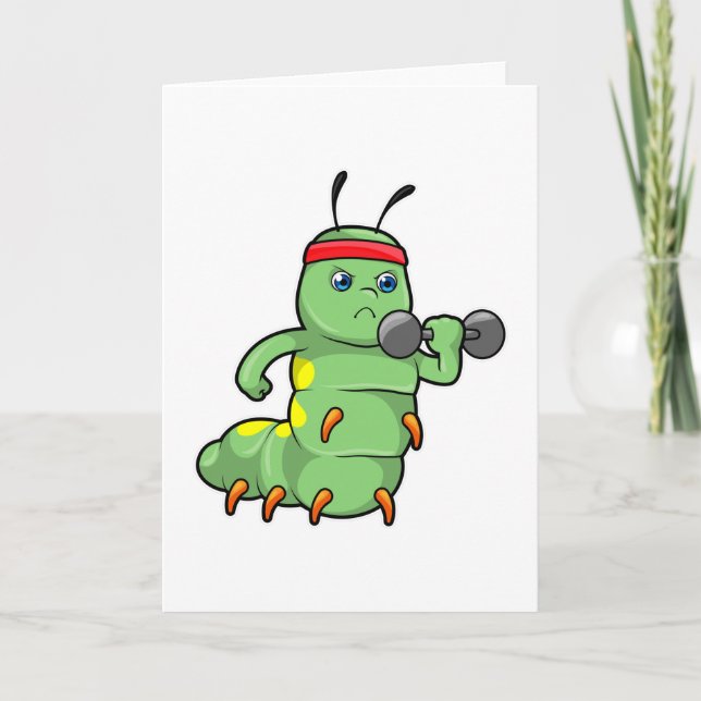 Larv på Styrketräning med hantel Kort (Framsida)