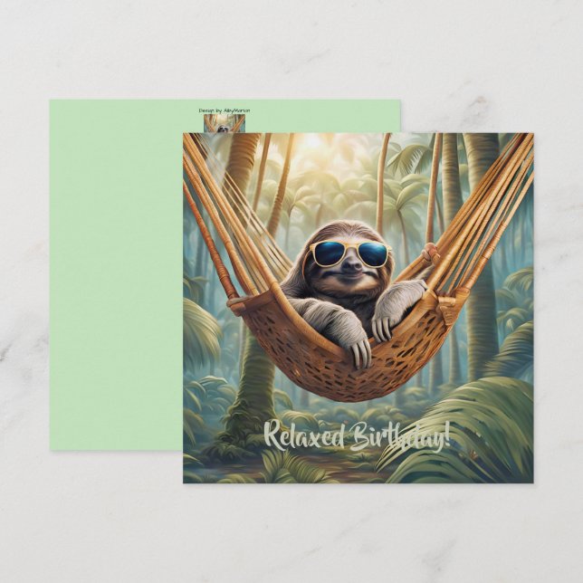 Lårväg med solglasögon i hammock (Fram/baksida)