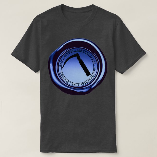 Laryngoscope Anesthetist T Shirt (Design framsida)