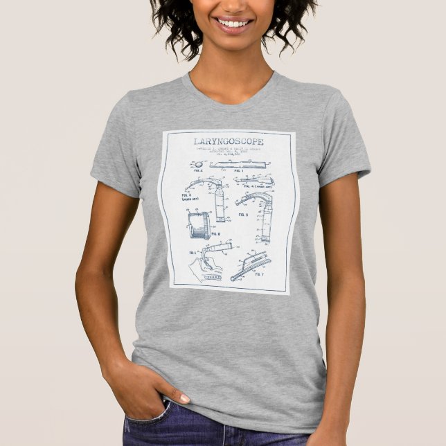 Laryngoscope Medicinsk Vintage T Shirt (Framsida)