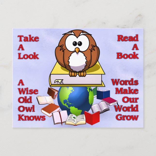 Läs A Bok Vykort (Framsida)