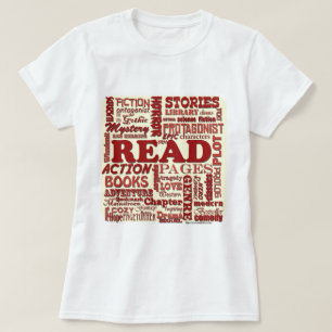 Läs alla om det som är rött! tee shirt