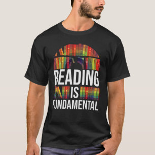 Läs är grundläggande poetry Bookworm och Bok Re T Shirt