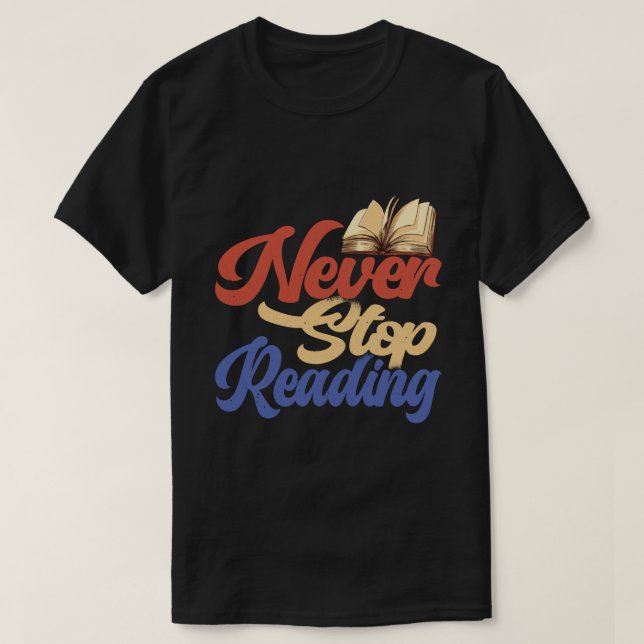 Läs är min favoritsport. Sluta aldrig läsa Pu T Shirt (Design framsida)