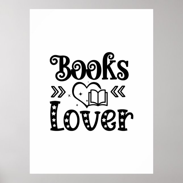Läs Art Bokar Älskare Poster (Framsidan)