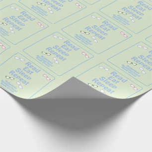 Läs Ät Sov Repeat Glasögon Presentpapper