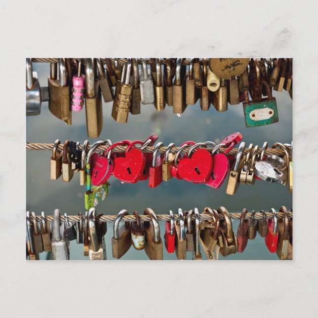 Lås av kärlek vykort (Framsida)