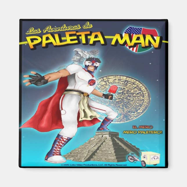 Las Aventuras de Paleta Man Magnet (Framsidan)