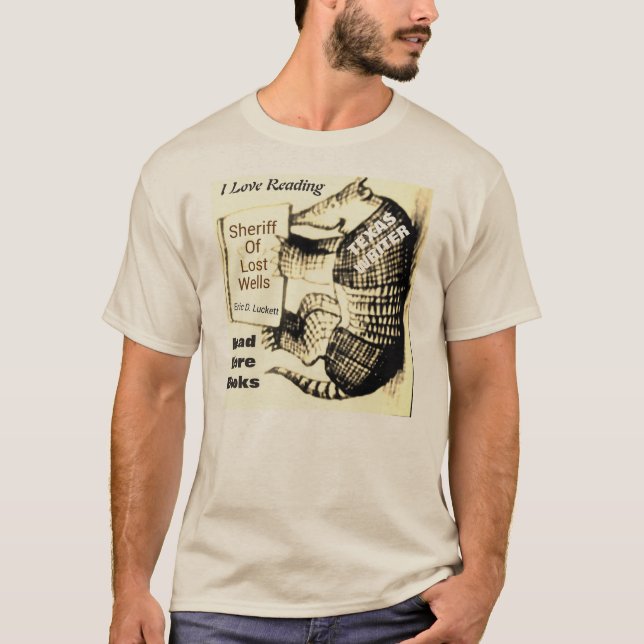 Läs- bältdjurT-tröja EDL060715-004 Tee (Framsida)