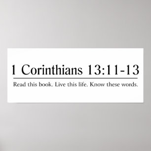 Läs bibeln 1 Corinthians 13:11-13 Poster