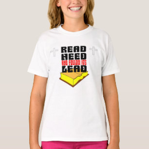 Läs bibeln för heligan och följ dess exempel t shirt
