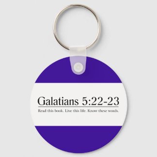 Läs bibeln Galatians 5:22-23 Nyckelring