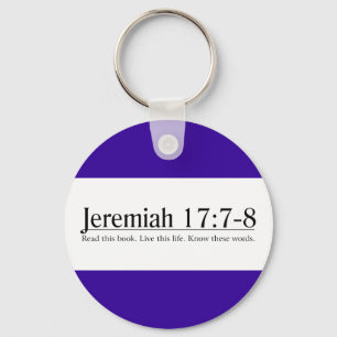 Läs bibeln Jeremiah 17:7-8 Nyckelring