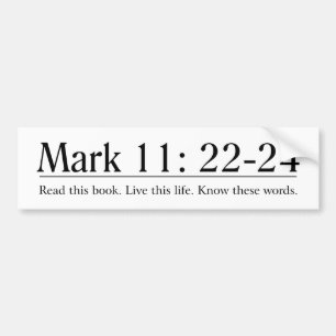 Läs bibeln markerar 11:22 - 24 bildekal