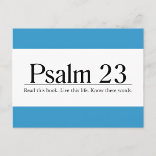 Läs bibeln Psalm 23 Vykort