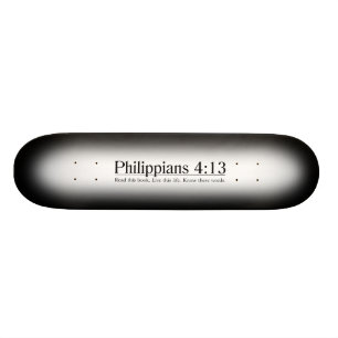 Läs bibelPhilippians4:13 Mini Skateboard Bräda 18,7 Cm