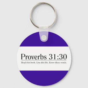 Läs bibelProverbs31:30 Nyckelring