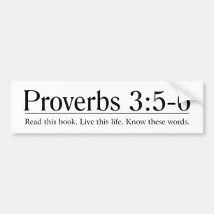 Läs bibelProverbs3:5 - 6 Bildekal