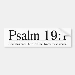 Läs bibelPsalm19:1 Bildekal