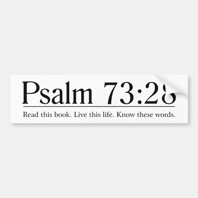 Läs bibelPsalm73:28 Bildekal (Framsidan)