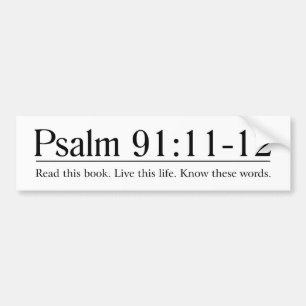 Läs bibelPsalm91:11 - 12 Bildekal