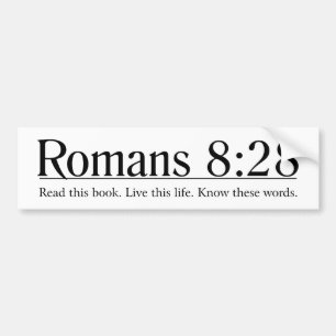 Läs bibelRomans8:28 Bildekal