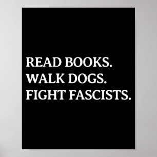 Läs böcker Gå hundar Bekämpa fascister - Läs bok Poster