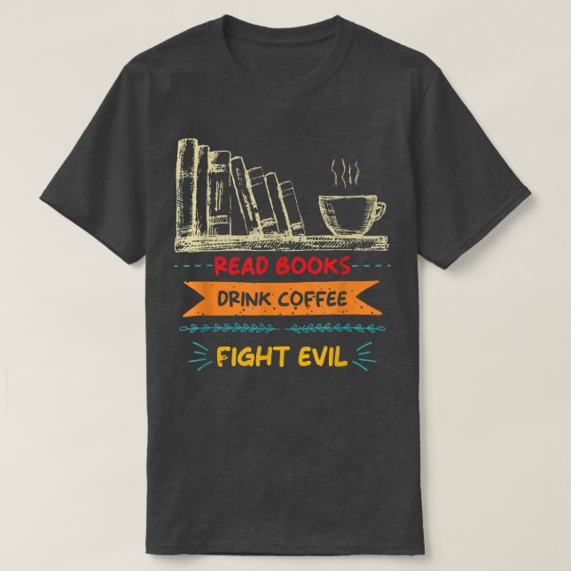 Läs böcker t shirt (Design framsida)
