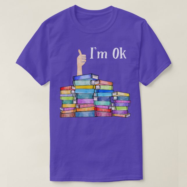 Läs Bok Älskare Im OK Nationell Bok-Älskare-dagen T Shirt (Design framsida)
