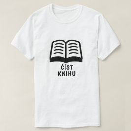 Läs bok på tjeckiska t shirt
