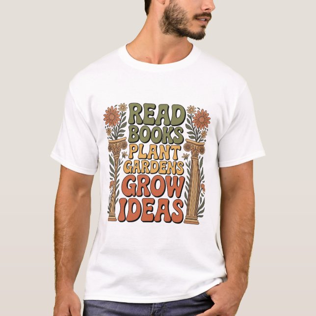 Läs bok  t shirt (Framsida)