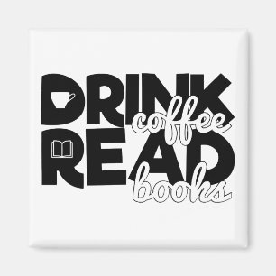 Läs Bokar-bokordskop för kaffekaffe Läs Magnet