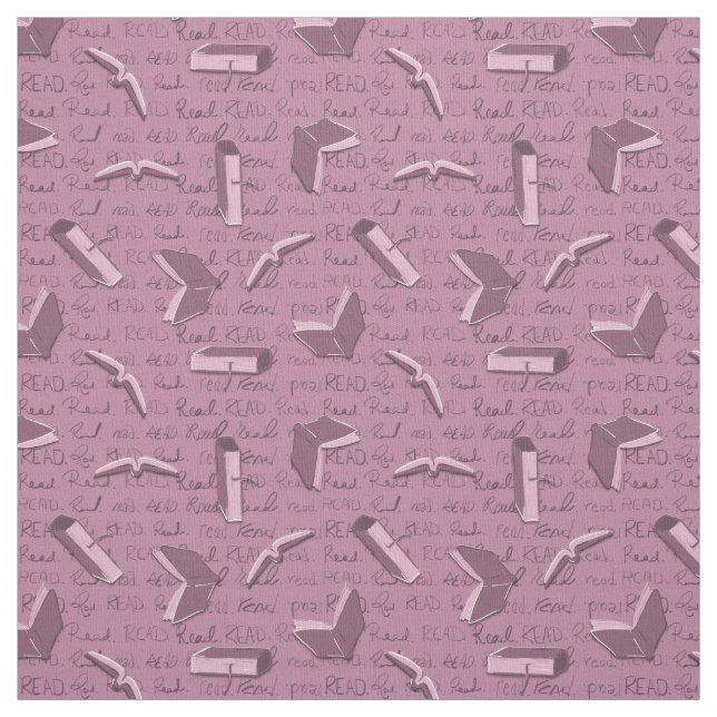 Läs Bokar Lila Fabric Tyg (Provkarta)