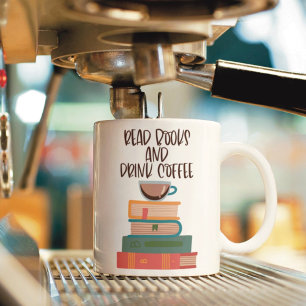 Läs Bokar och drick kaffe Mugg
