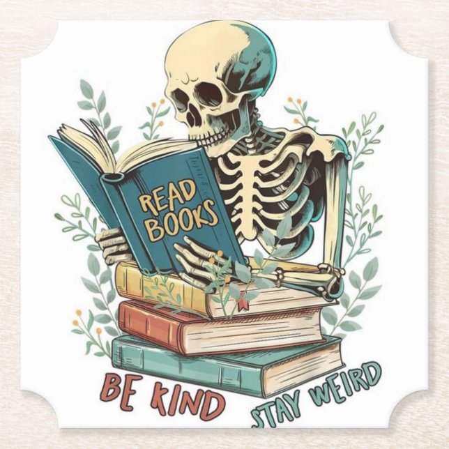 Läs Bokar Papper Underlägg (Framsida)