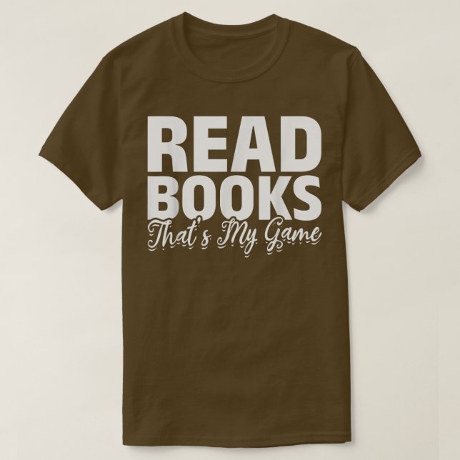 Läs Bokar som är min spelbibliotekarie Bok Reader  T Shirt (Design framsida)