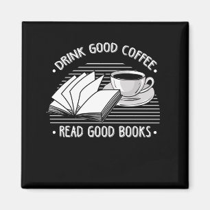 Läs bokmaskläsare i Bokar för kaffekaffe Magnet