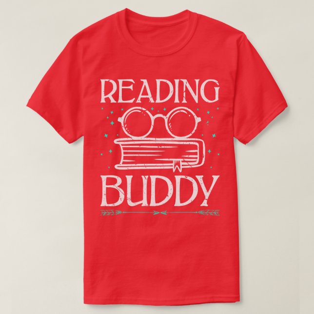 Läs Buddy Bok Mask T Shirt (Design framsida)