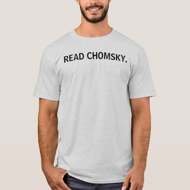LÄS CHOMSKY. T-SHIRT (Framsida)