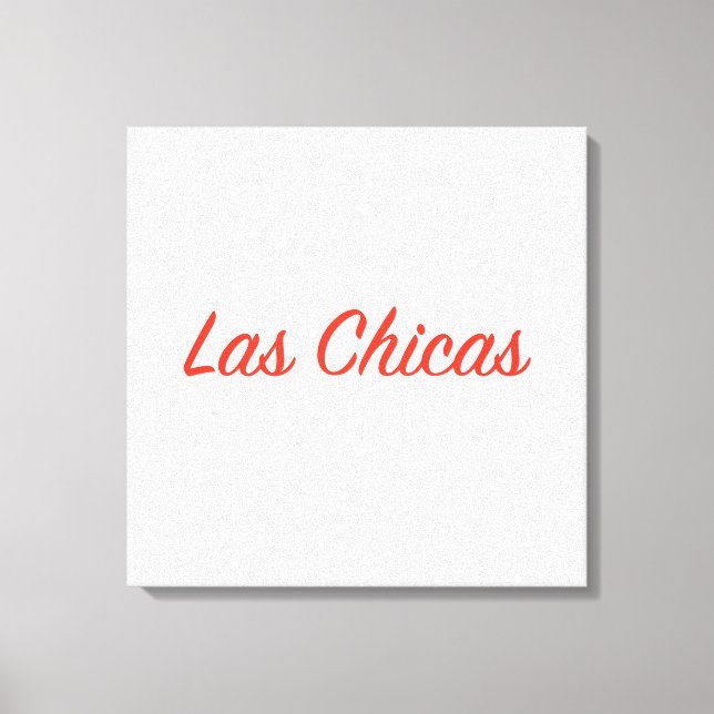 Las Cichas Sassy Slogan Quote Art Canvastryck (Framsida)