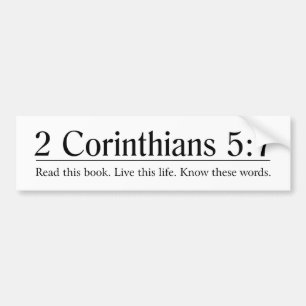 Läs Corinthians5:7 för bibel 2 Bildekal
