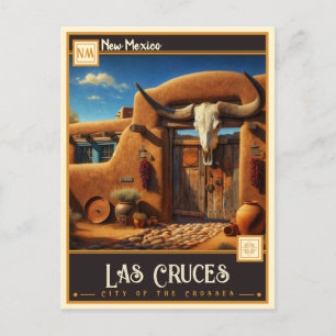 Las Cruces, New mexico VINTAGE Vykort