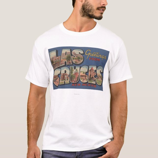 Las Cruces, nya - mexico - stora brevplatser Tee (Framsida)