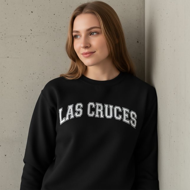 LAS CRUCES University-Style Amerika College Lång Ärmad Tröja (Skapare uppladdad)