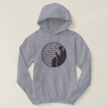 Läs- damhoodie för vintage för bokälskare