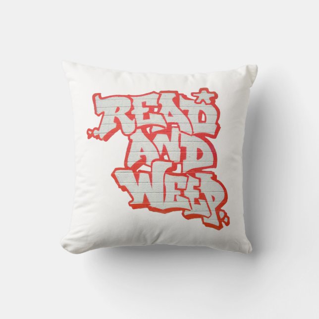 Läs dem och Weep. Kudde (Framsida)