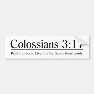 Läs den bibelColossians 3:17 Bildekal